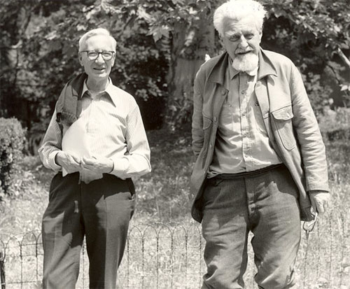 Николаас Тинберген (слева) и Конрад Лоренц (справа)